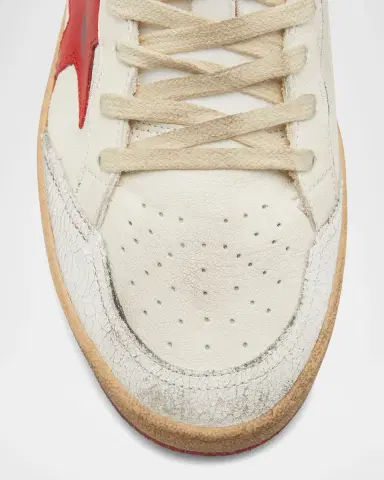 Golden Goose Men's Ball Star Distressed Low-Top Sneakers | Thumbnail 5 Golden Goose Men's Ball Star Distressed Low-Top Sneakers | Thumbnail 5