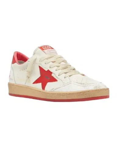 Golden Goose Men's Ball Star Distressed Low-Top Sneakers | Thumbnail 1 Golden Goose Men's Ball Star Distressed Low-Top Sneakers | Thumbnail 1