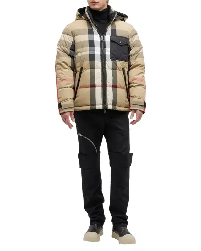 Men 's Rutland Reversible Check Puffer Jacket