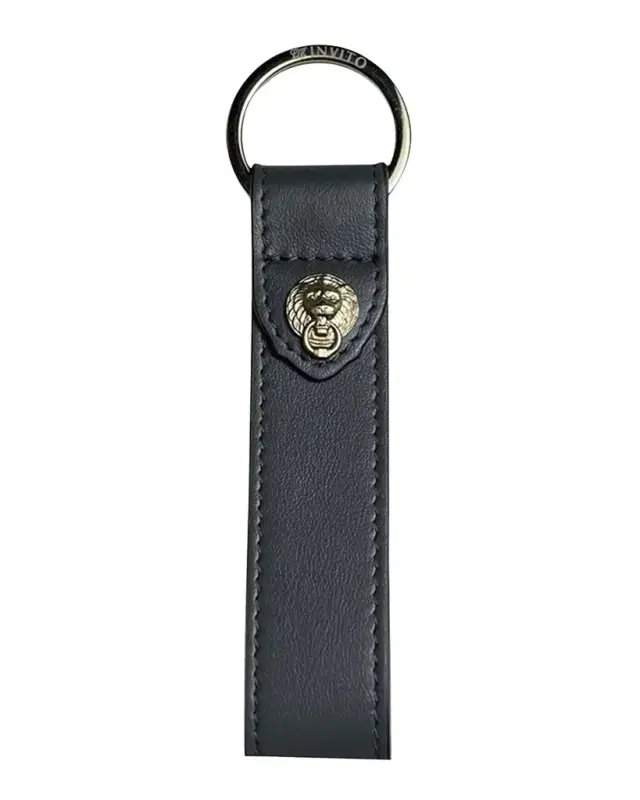 Leather Logo Keychain