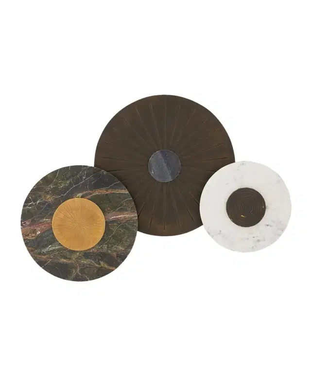Arteriors Rhodes Wall Plaques, Set of 3