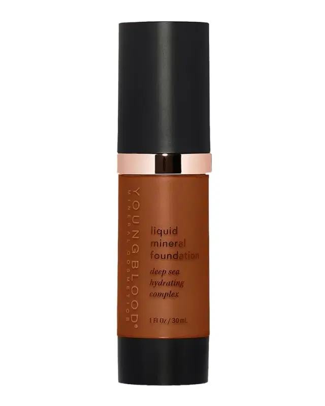 Youngblood Mineral Cosmetics Liquid Mineral Foundation Deep Sea Hydrating Complex, 1 oz.