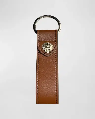 Bell'INVITO Leather Logo Keychain | Thumbnail 3