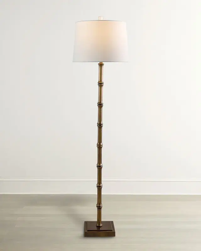 Port 68 Lauderdale Brass Floor Lamp