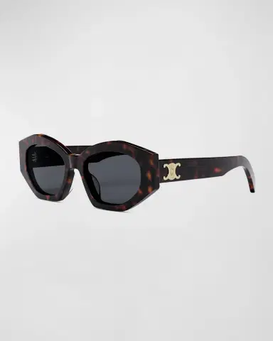 Celine Triomphe Logo Acetate Cat-Eye Sunglasses | Thumbnail 3 Celine Triomphe Logo Acetate Cat-Eye Sunglasses | Thumbnail 3