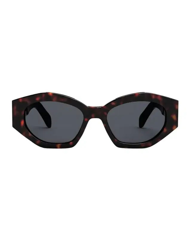 CELINE Triomphe Logo Acetate Cat-Eye Sunglasses