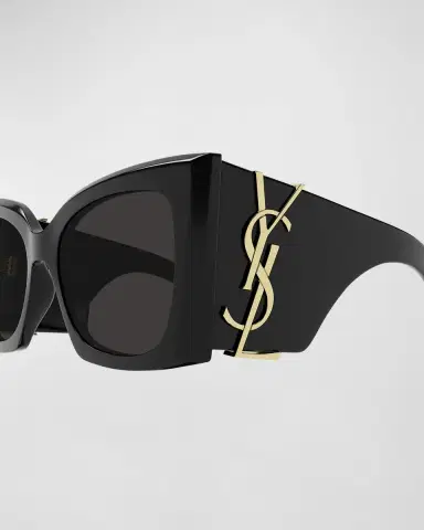 Saint Laurent Blaze Acetate Cat-Eye Sunglasses | Thumbnail 2