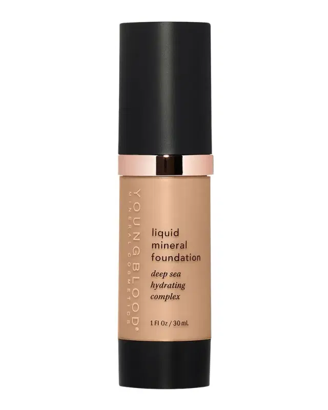Youngblood Mineral Cosmetics Liquid Mineral Foundation Deep Sea Hydrating Complex, 1 oz.