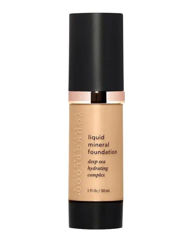 Youngblood Mineral Cosmetics Liquid Mineral Foundation Deep Sea Hydrating Complex, 1 oz.