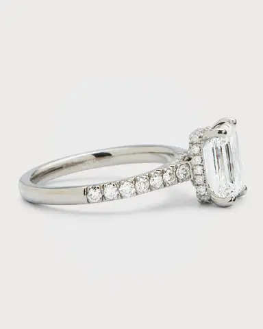 Neiman Marcus Lab Grown Diamonds Platinum Emerald-Cut Lab-Grown Diamond Ring | Thumbnail 3
