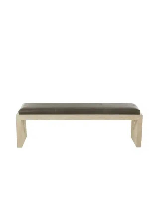 Arteriors Raul Leather Bench - 60"