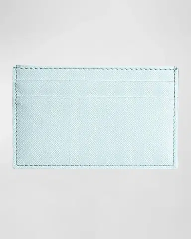 Bell'INVITO Chevron Leather Credit Card Case | Thumbnail 3