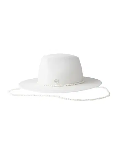 Maison Michel Kyra Felt Wool Fedora W/ Seashells | Thumbnail 1