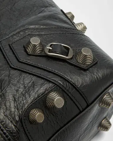 Balenciaga Men 's Le Cagole Medium Leather Tote Bag | Thumbnail 2