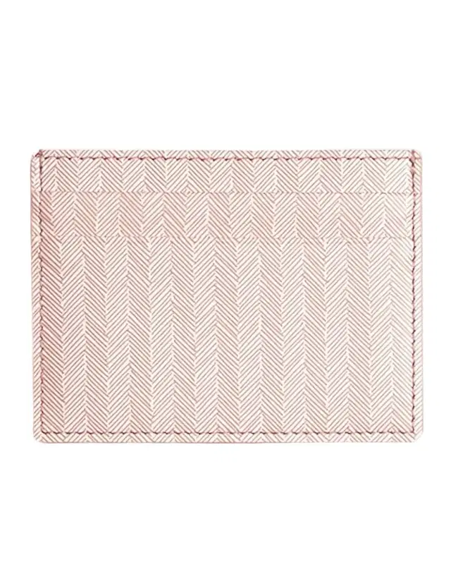 Bell 'INVITO Chevron Leather Credit Card Case