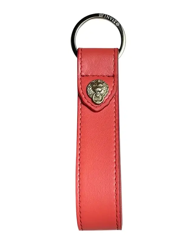 Leather Logo Keychain