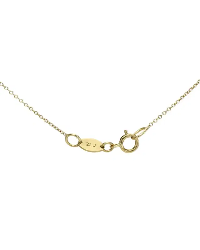 14K Gold Initial Pendant Necklace