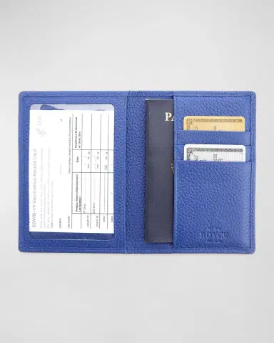 Royce New York Personalized Leather RFID-Blocking Passport Case | Thumbnail 2 Royce New York Personalized Leather RFID-Blocking Passport Case | Thumbnail 2