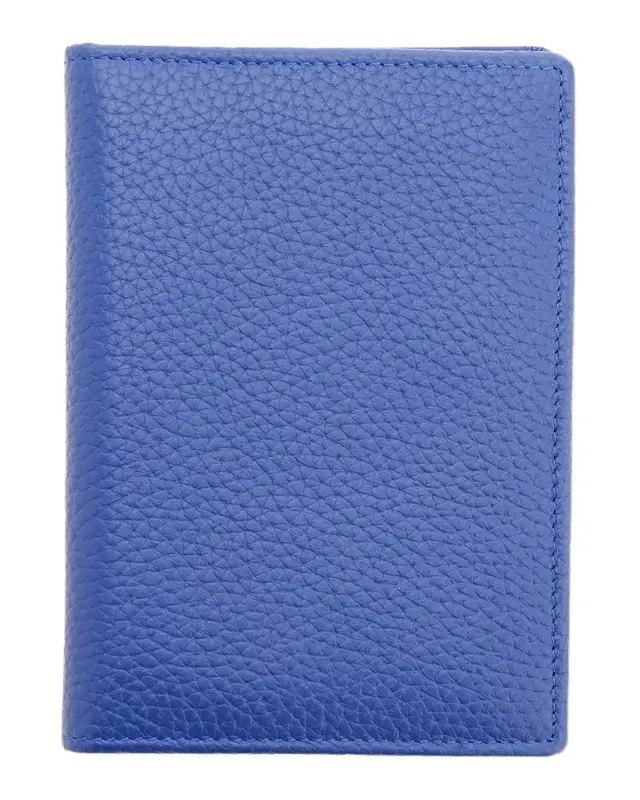 ROYCE New York Personalized Leather RFID-Blocking Passport Case