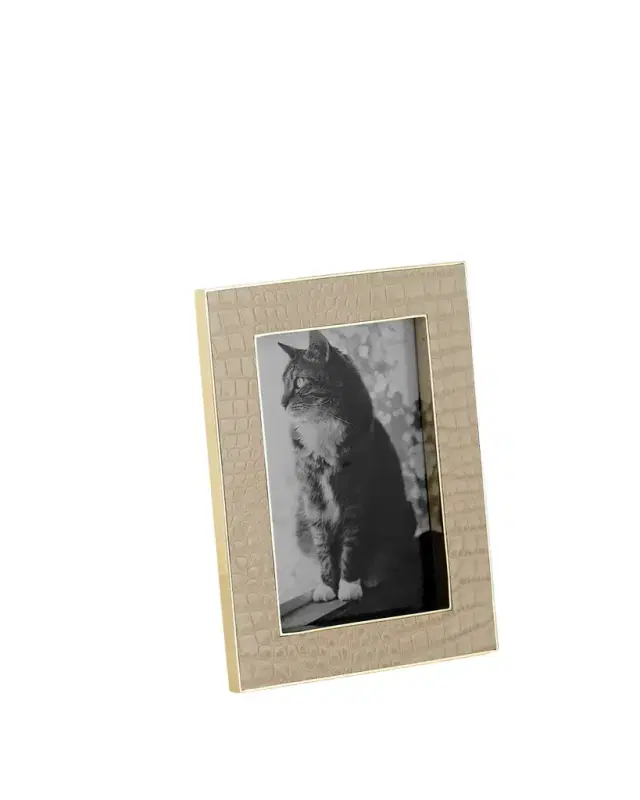 AERIN Classic Croc Leather Frame, 4" x 6"