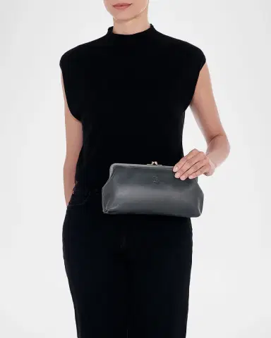 Il Bisonte Classic Vaccjetta Leather Clutch Bag | Thumbnail 2