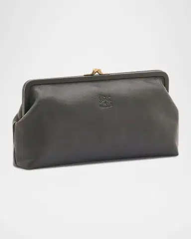 Il Bisonte Classic Vaccjetta Leather Clutch Bag | Thumbnail 3