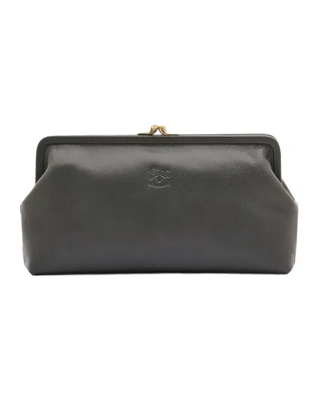 Il Bisonte Classic Vaccjetta Leather Clutch Bag
