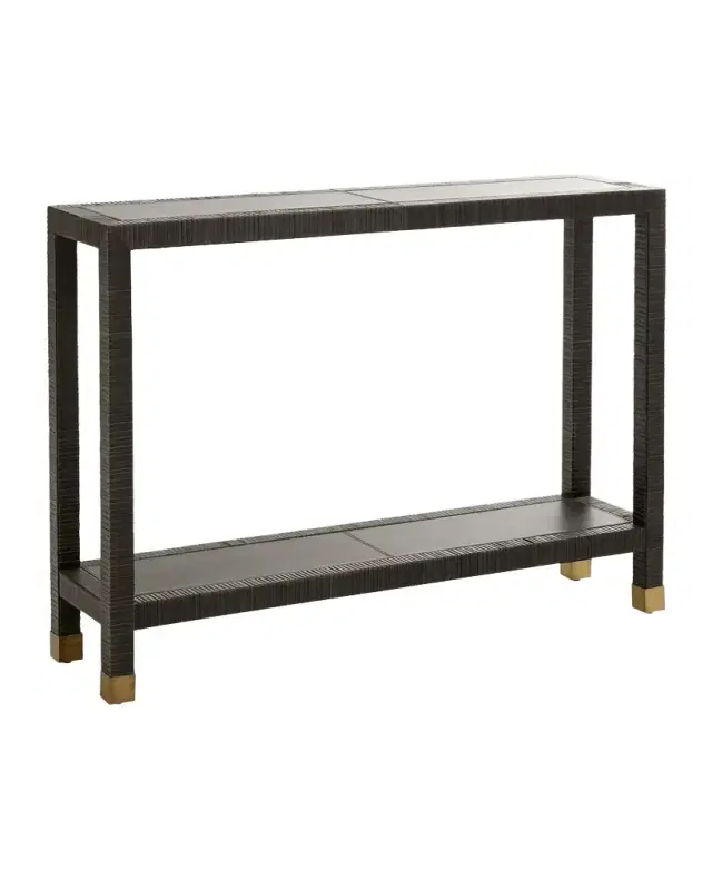 Arteriors Oswald Leather Console