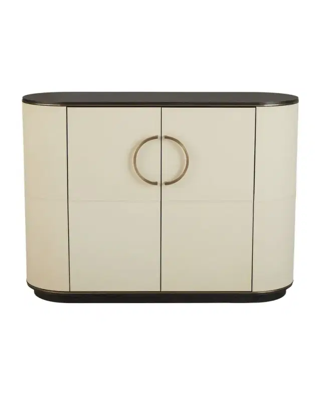 Arteriors Lanette Leather Cabinet