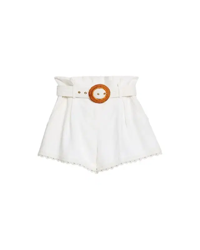 Pierce Belted Linen Shorts