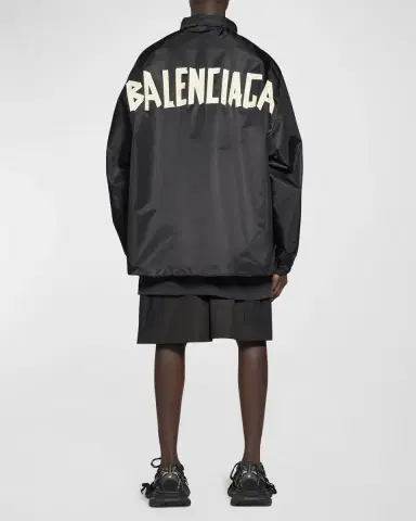 Balenciaga Men's Tape Type Short Windbreaker | Thumbnail 3