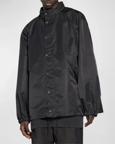 Balenciaga Men's Tape Type Short Windbreaker | Thumbnail 4