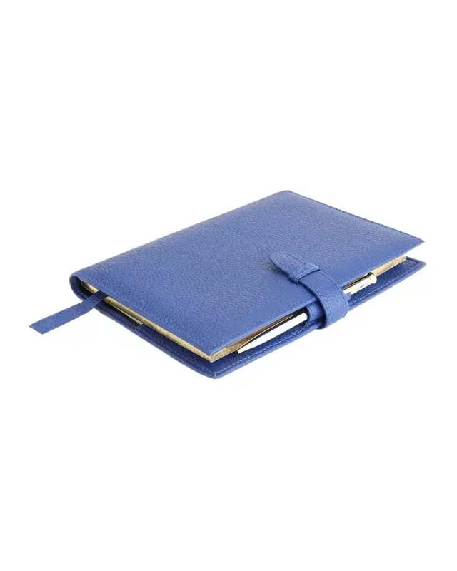 ROYCE New York Monogrammed Executive Weekly Leather Calendar Planner, Personalized