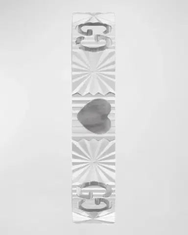 Gucci 18k White Gold Icon Heart Ring | Thumbnail 3