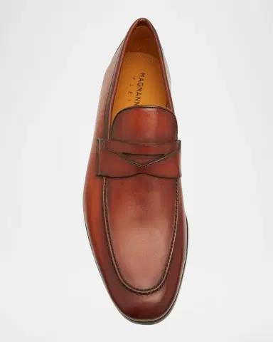Magnanni Men's Sasso Leather Penny Loafers | Thumbnail 5 Magnanni Men's Sasso Leather Penny Loafers | Thumbnail 5