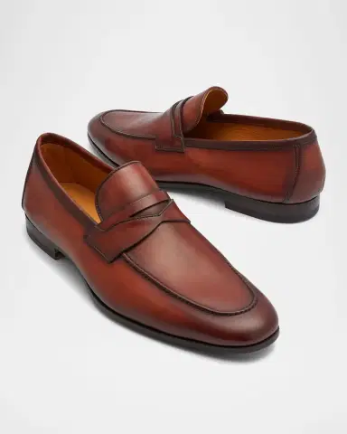 Magnanni Men's Sasso Leather Penny Loafers | Thumbnail 8 Magnanni Men's Sasso Leather Penny Loafers | Thumbnail 8