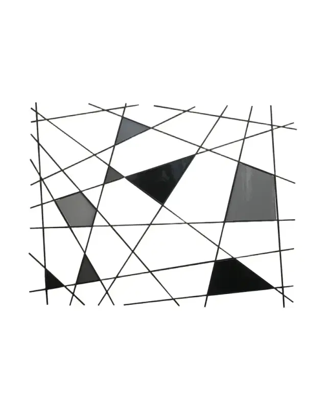 Karo Studios "Triangulation B/W" Wall Sculpture