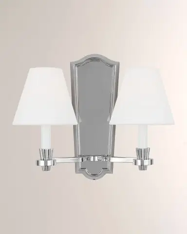 Visual Comfort Studio Paisley Double Sconce By Alexa Hampton | Thumbnail 2