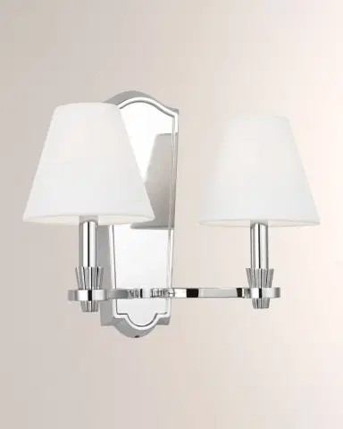 Visual Comfort Studio Paisley Double Sconce By Alexa Hampton | Thumbnail 3