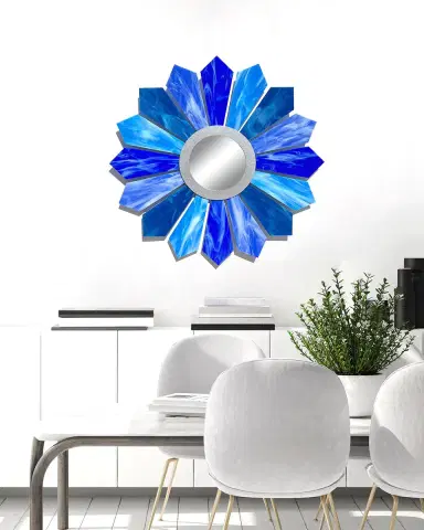 Karo Studios "Sunburst AH" Sculptural Wall Mirror - 30" | Thumbnail 3