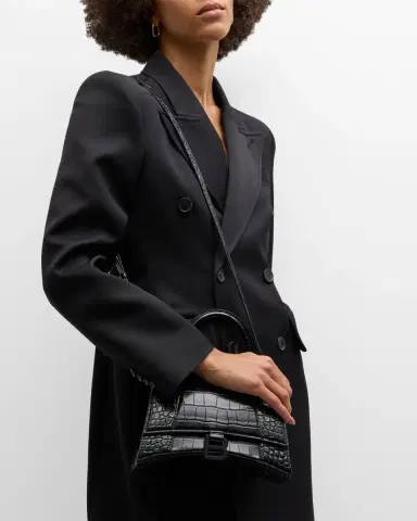 Balenciaga Hourglass Small Croc-Embossed Bag | Thumbnail 2 Balenciaga Hourglass Small Croc-Embossed Bag | Thumbnail 2