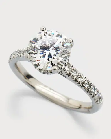 Neiman Marcus Lab Grown Diamonds Platinum Round Lab-Grown Diamond Ring | Thumbnail 2