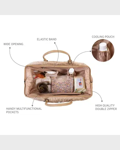Childhome Puffer Mommy Bag, XL Diaper Bag | Thumbnail 4 Childhome Puffer Mommy Bag, XL Diaper Bag | Thumbnail 4