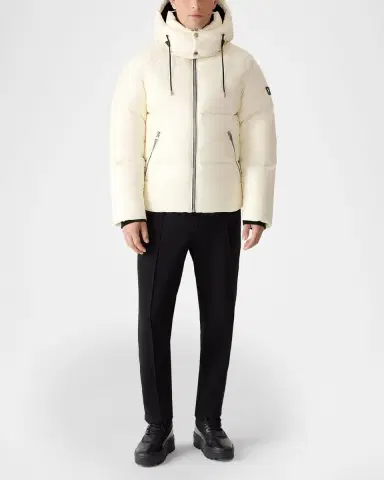 Mackage Men's Kent Short Hooded Puffer Coat | Thumbnail 2 Mackage Men's Kent Short Hooded Puffer Coat | Thumbnail 2