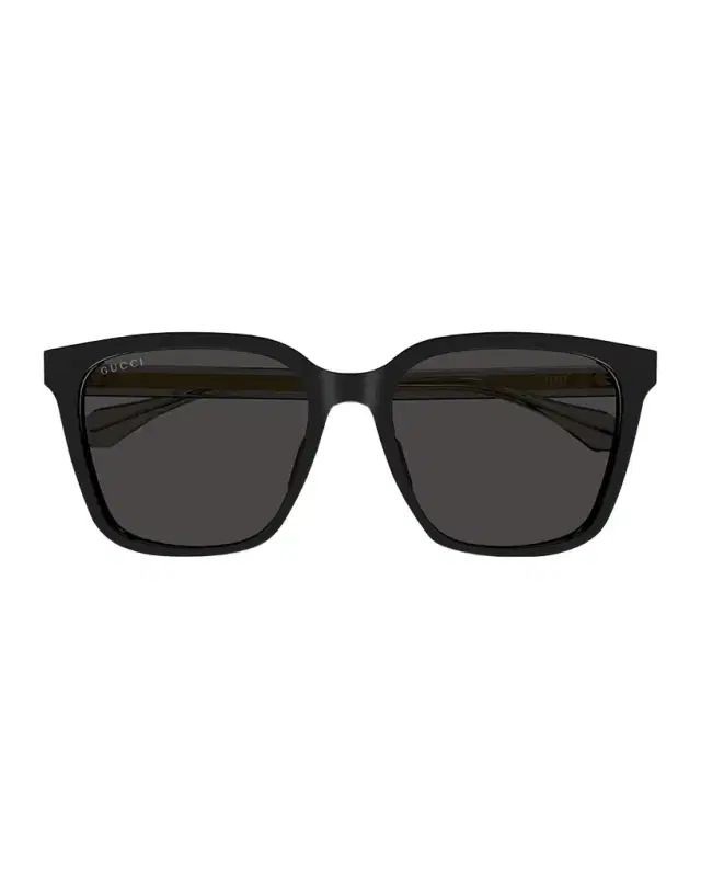 Gucci Men 's Temple-Logo Square Sunglasses