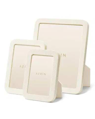 AERIN Modern Faux Shagreen Frame, 5" x 7" | Thumbnail 1