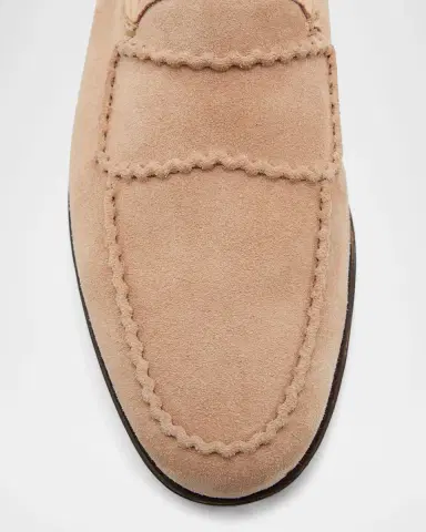 John Lobb Men's Bath Suede Penny Loafers | Thumbnail 5 John Lobb Men's Bath Suede Penny Loafers | Thumbnail 5