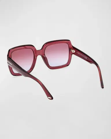 Tom Ford Kaya Beveled Acetate Square Sunglasses | Thumbnail 2 Tom Ford Kaya Beveled Acetate Square Sunglasses | Thumbnail 2