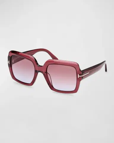 Tom Ford Kaya Beveled Acetate Square Sunglasses | Thumbnail 4 Tom Ford Kaya Beveled Acetate Square Sunglasses | Thumbnail 4