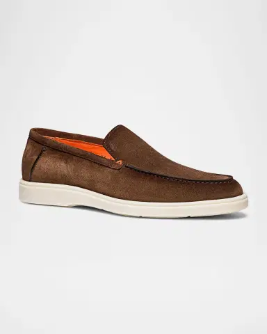 Santoni Men's Detroit Suede Sneaker Loafers | Thumbnail 2 Santoni Men's Detroit Suede Sneaker Loafers | Thumbnail 2